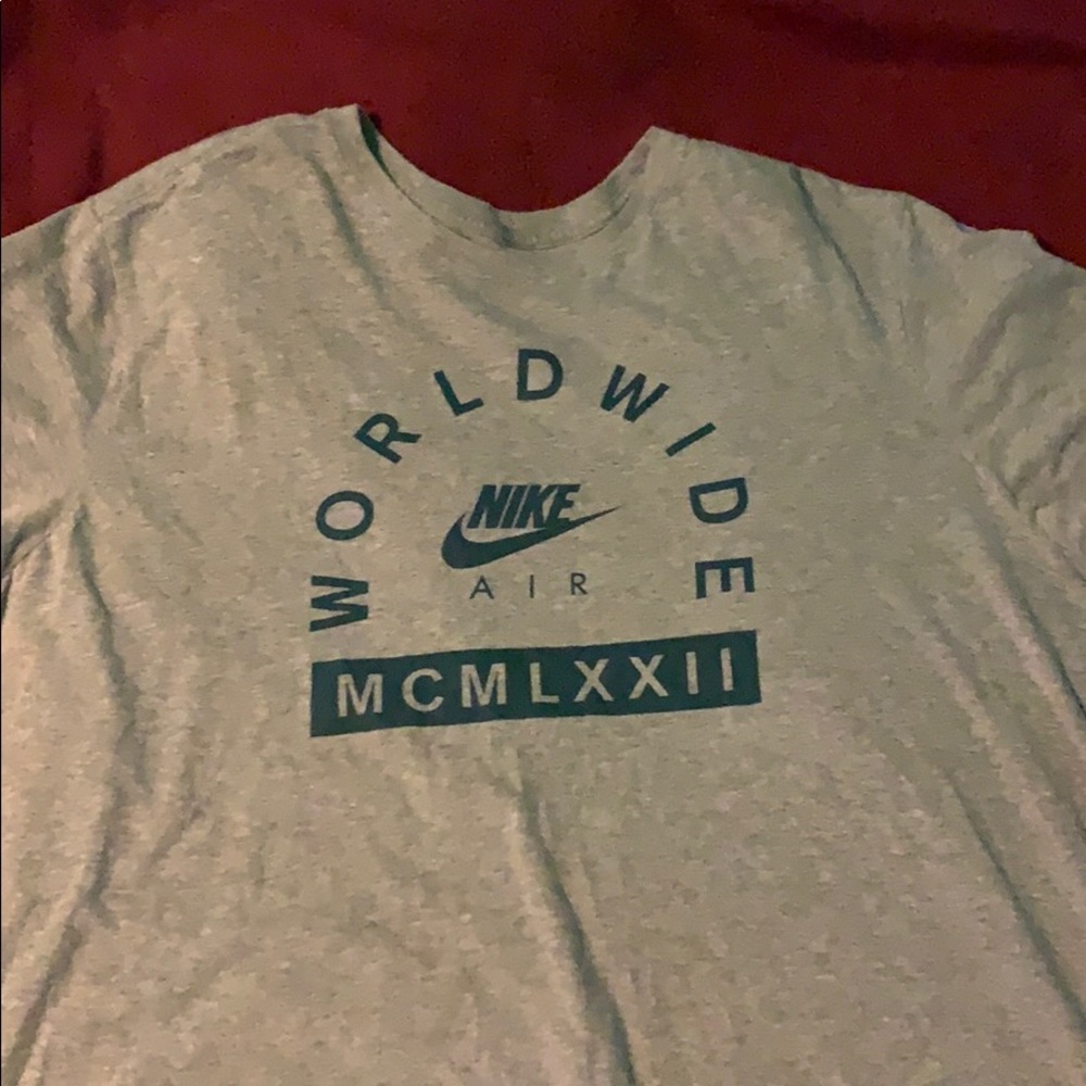 Grey Nike shirt